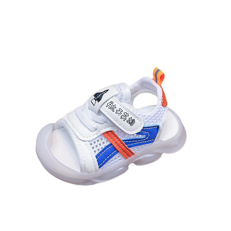 2025 verano sandalias para niños 0 - 1 - 2 años zapatos de paso antipatadas casuales transpirables zapatos de bebé zapatos de playa para niños con suela suave