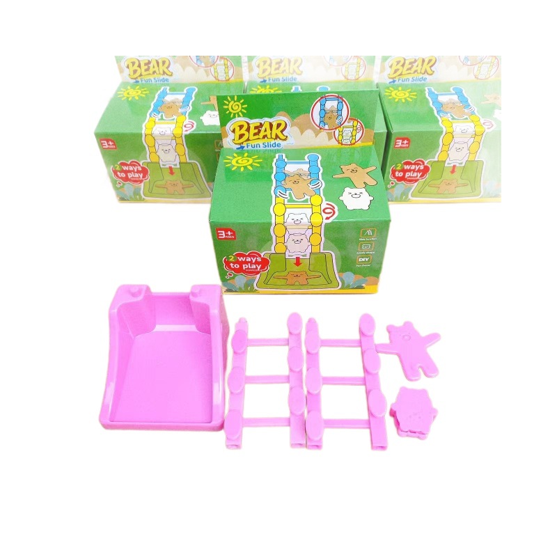 Juegos de mesa interactivo padre-hijo dibujos animados oso deslizante caída libre juguetes de plástico interactivo padre-hijo