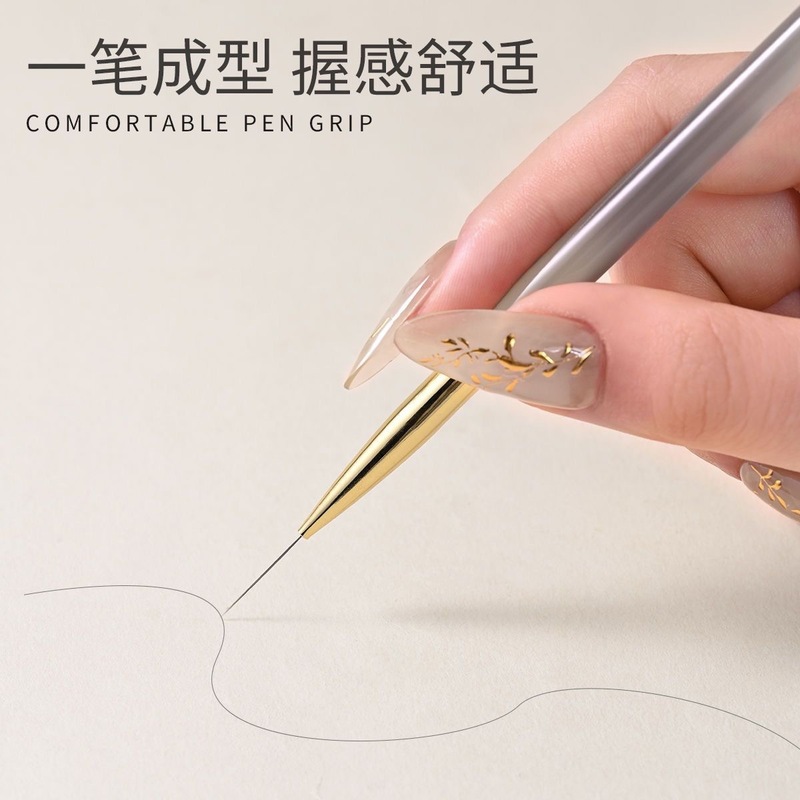 ネイルアート超極細描画ペンプロのカラー塗装フラワーフックラインペン彫刻光線療法ペンツールネイルサロン用|undefined