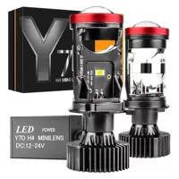 Комплект мини-линзы для автомобильной фары Y7D H4, лампа с переключением дальнего/ближнего, турбовентилятор, автомобильный свет