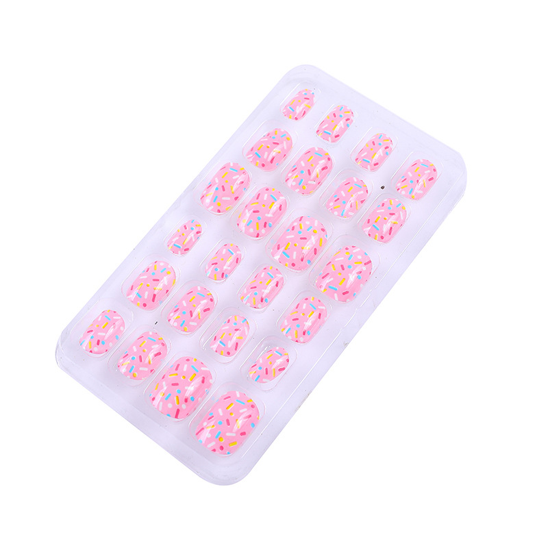 Parche de uñas para niños Pieza de uñas de dibujos animados para niñas Pieza de uñas para niños Pieza de uñas adhesiva para niños Fábrica en stock al por mayor