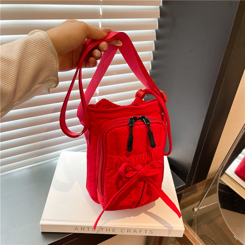 Yuzuo 2025 새로운 경량 나비 엔드 크로스 바디 백 방수 휴대 전화 가방 절연 물병 가방 여성용 숄더 백