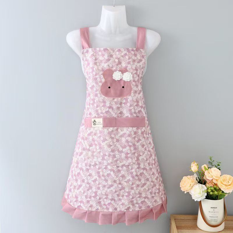Pure Cotton Fashionable Breathable Canvas Smock, Restaurant Workwear For Men And Women, Kitchen Home Apron_voghion.com