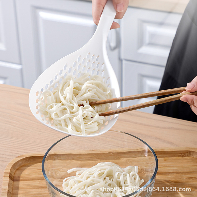 长柄漏勺大号捞面勺防滑捞饺子厨房家用神器过滤网耐高温沥水笊篱|undefined