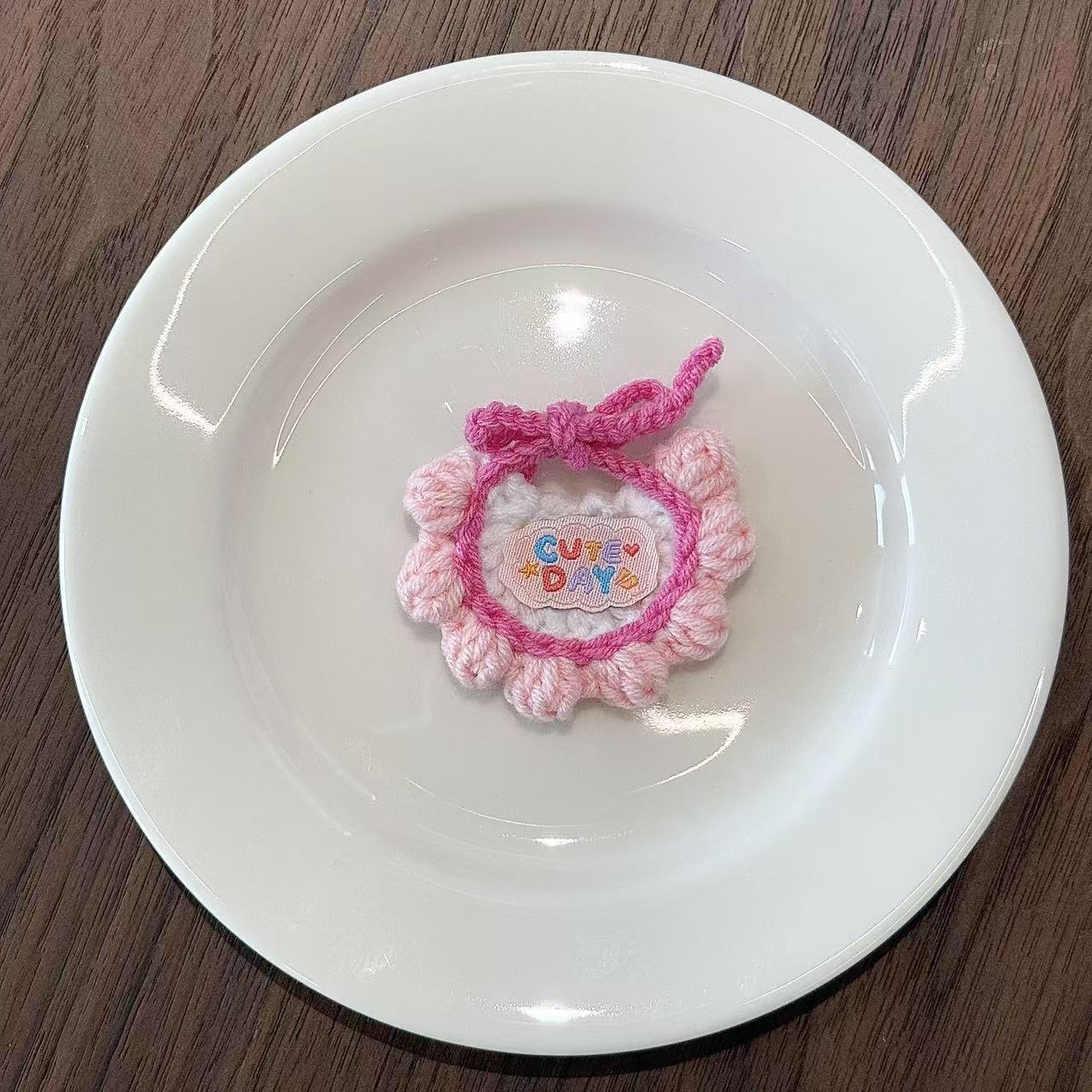 Pink cute little bib