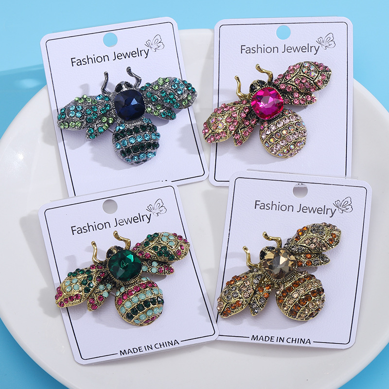 23g Weight Rhinestones Inlay Material Brooches Classification Banquet Occasion Alloy Material All Seasons Season Women's Gender Inlay Design Retro Style Retro Pin Alloy Inlay Rhinestones Women's Brooches 2