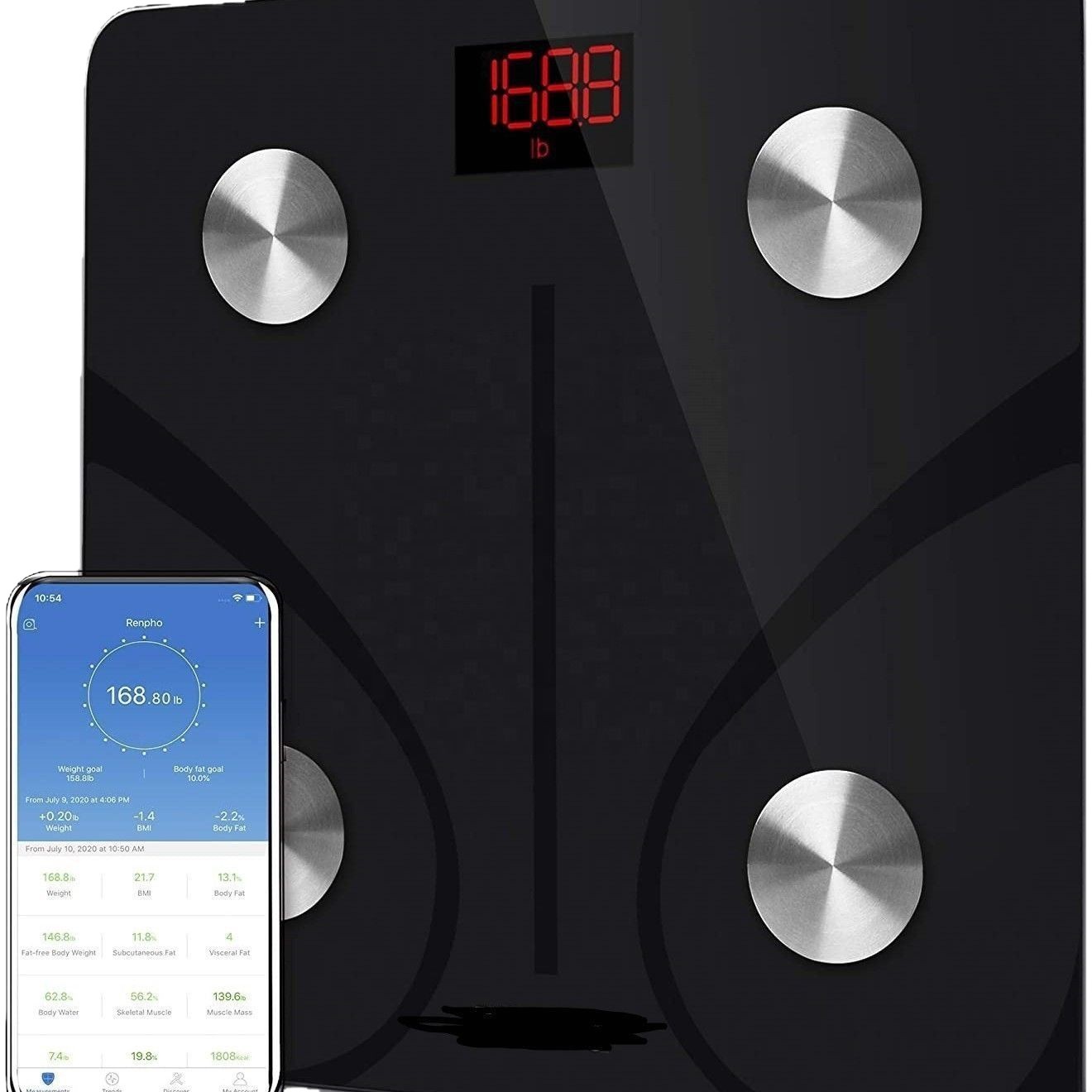 Inteligente Bluetooth cuerpo grasa escala hogar peso grasa Escala electrónica de carga del cuerpo escala universal al por mayor