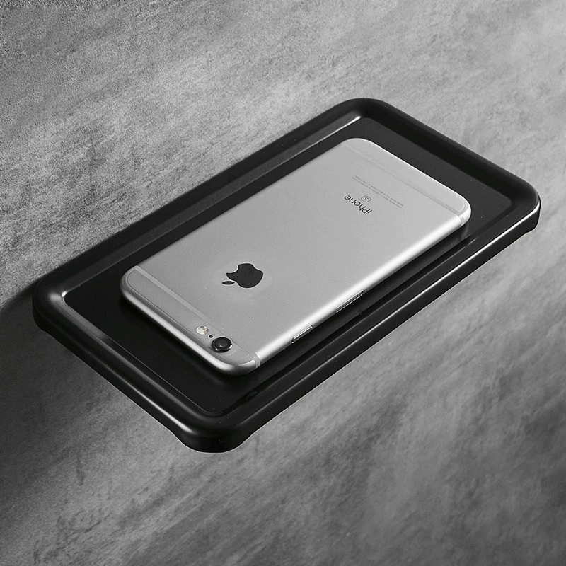 Держатель для телефона для унитаза без перфорации для ванной комнаты настенный туалетный поднос креативная настенная стойка для хранения мобильных телефонов