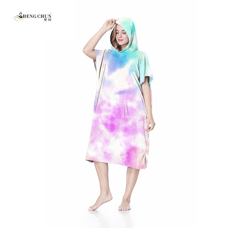 Amazon coral polar cambio de albornoz baño en casa túnica de aguas termales natación buceo surf manto toalla de baño con capucha