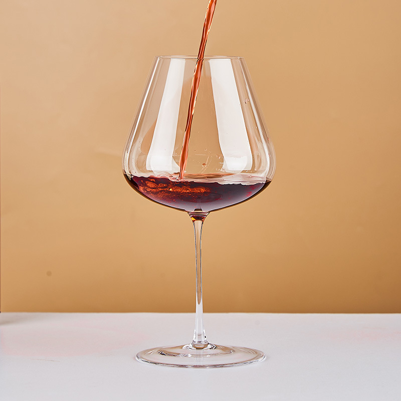 Taza de vino de cristal, taza de borgoña, taza de gravedad, taza de vientre, taza de cristal ultrafina hecha a mano