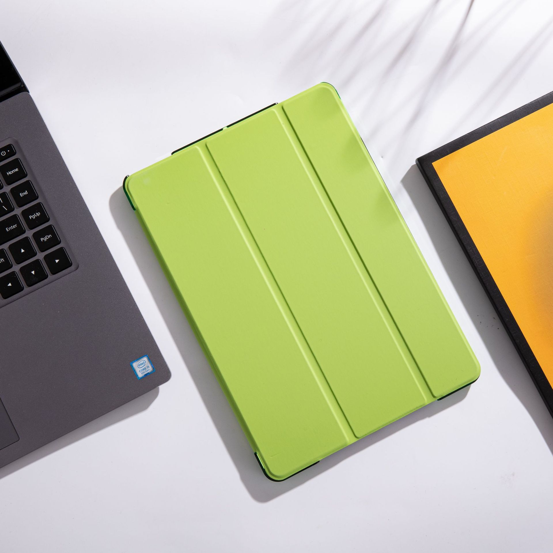 Caso protector aplicable ipad10.2 mini456 generación caso duro Pro12.9 pulgadas PC caso de cuero inteligente dormir tres veces