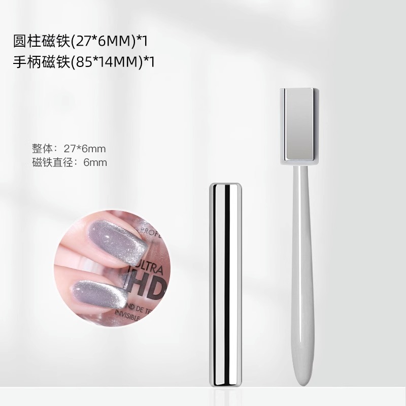 Imán cilíndrico + imán de mango