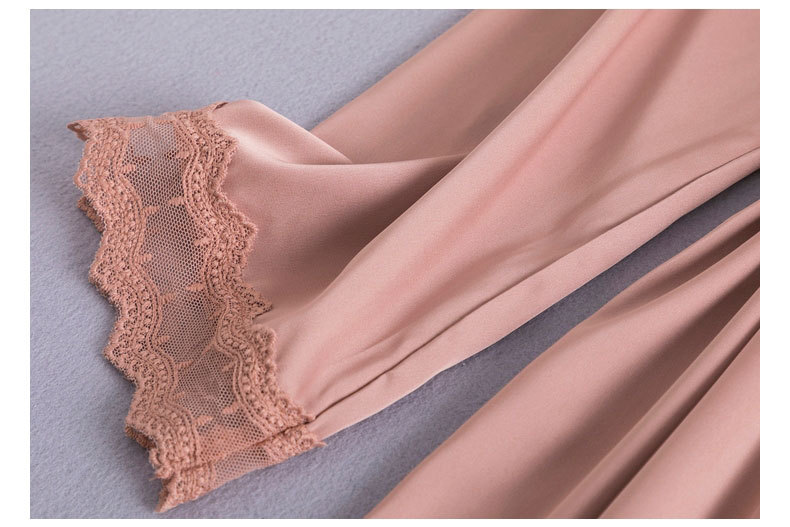 冰丝睡袍家居服两件套