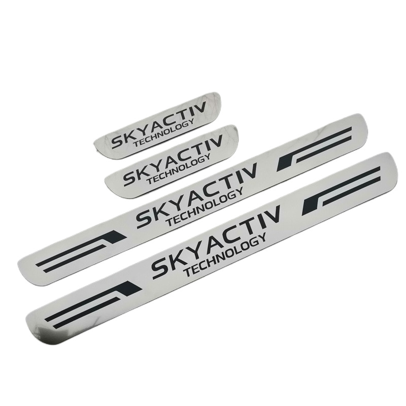 Suitable for Mazda 6/3/Cx-5/Cx-60/Cx-30 Welcome Pedal Modified Ultra-Thin Door Sill Strip Decorative Accessories