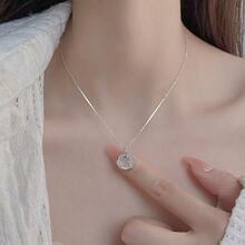 925镀如意锁项链女2025新款爆款长命锁吊坠轻奢小众高级感颈链