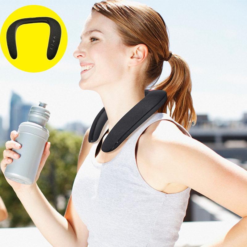Music magic ring hanging neck Bluetooth speaker neck hanging scarf audio U-shaped headphones portable outdoor sports speaker Music magic ring hanging neck Bluetooth speaker neck hanging scarf audio U-shaped headphones portable outdoor sports speaker