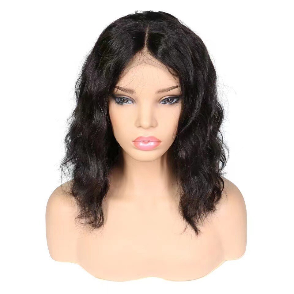 Perruque courte bouclée style afro, permanente effet maïs, extensions de cheveux courts bouclés pour femmes_voghion.com