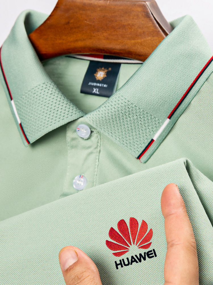 Ice Ion Summer Work Clothes Set T-Shirt Men's Short-sleeved Team Advertising Culture Polo Shirt Lel Workers' Binding