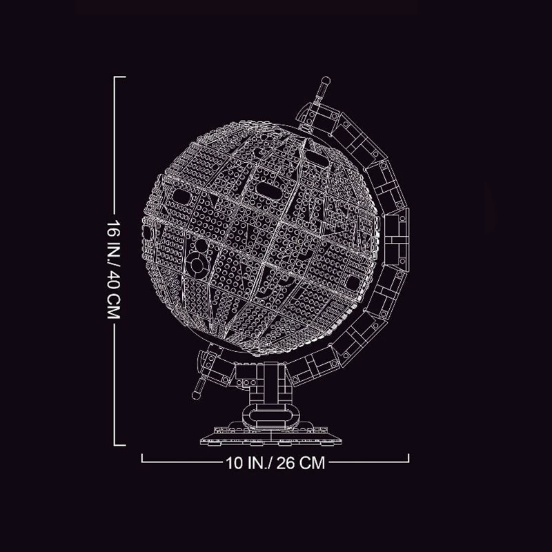 Бренд KING T95335 творческая серия, модель Земля Y Ritile совместима с малыми частицами Ledu Gaotu конструктор