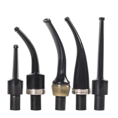 Rubber-bite mouth solid wood cigarette holder tail curved mouth straight handle various lengths of styles 9MM cigarette channel