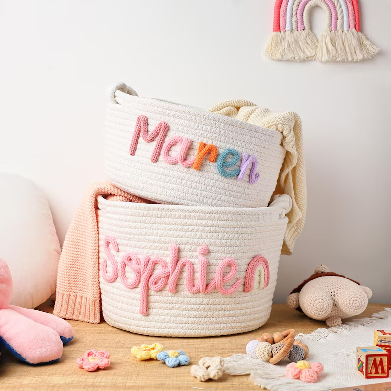 Personalized Baby Basket with