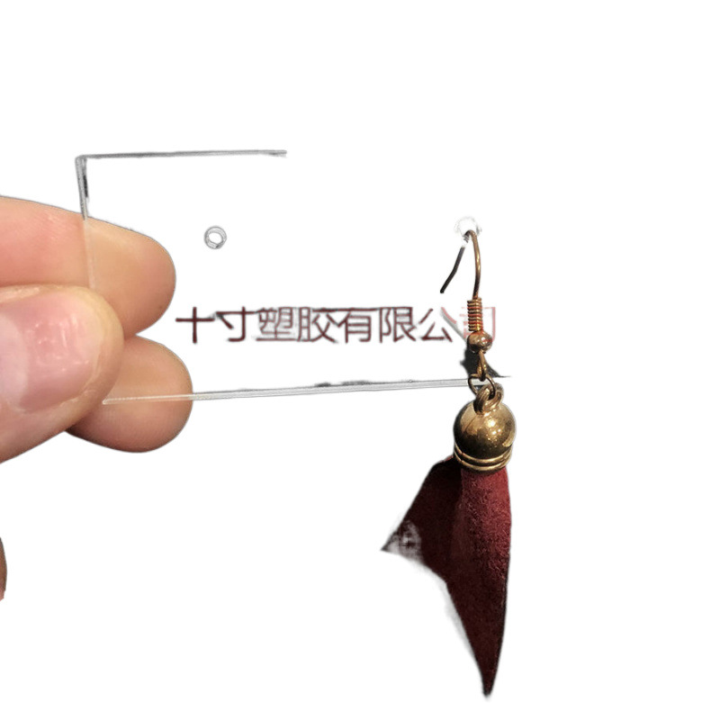 透明亚克力首饰耳饰品摆摊免佩戴耳环试戴条展示板直播间试戴棒