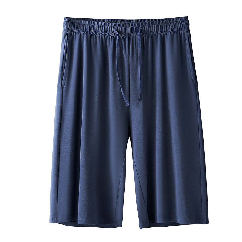 80 pantalones cortos de doble cara modal primavera/verano para hombres pantalones cortos deportivos delgados pantalones de pijama de punto casual en stock