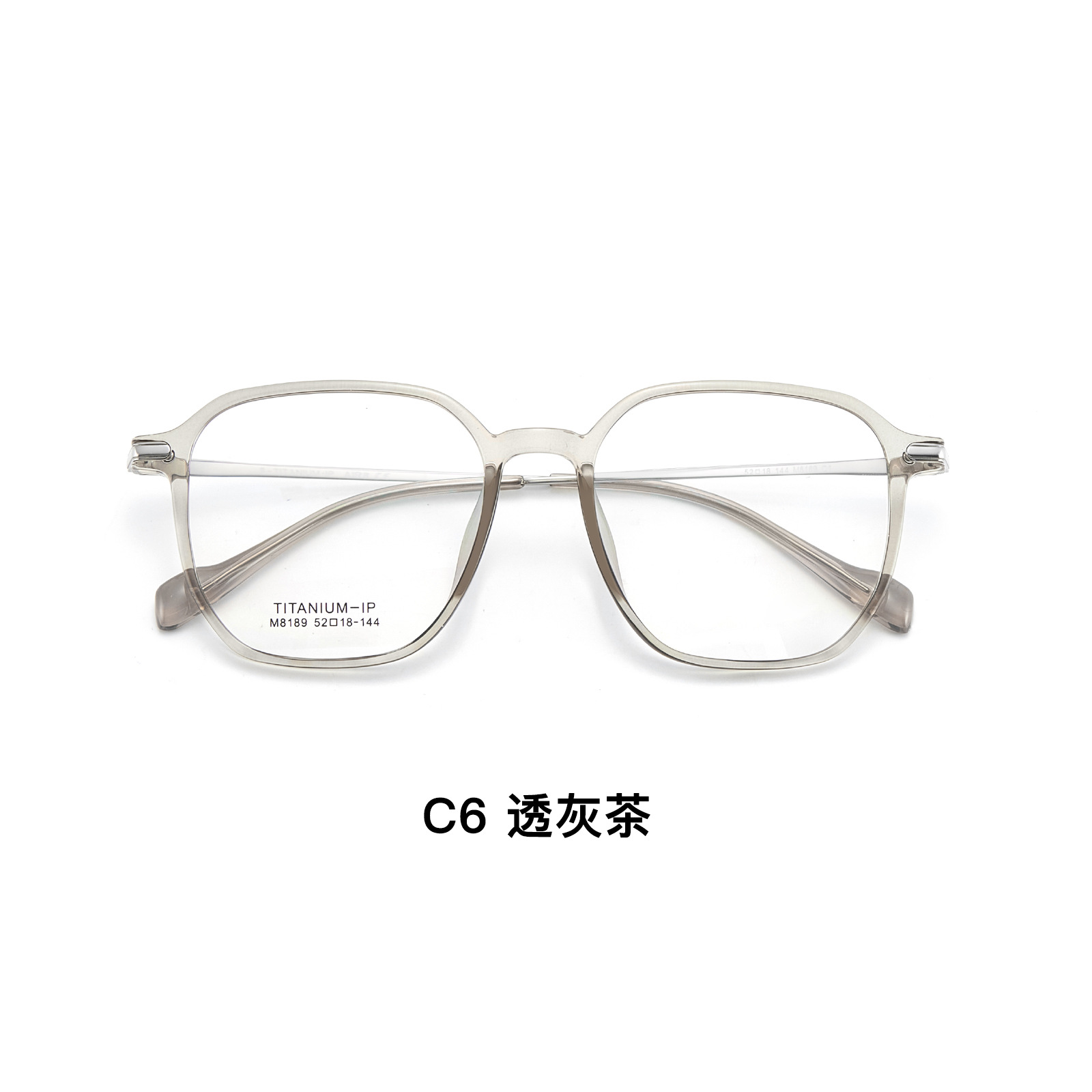 Early Eight Scenery Beauty Mirror TR Gafas de titanio Gafas de reducción de edad Gama anti-deformación de dos colores Lote Danyang