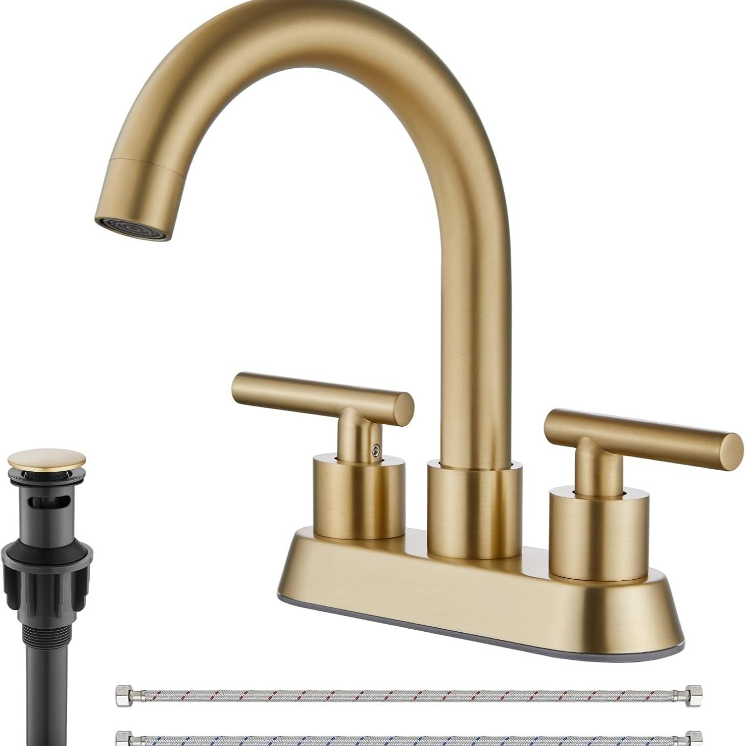 Acero inoxidable transfronterizo doble agujero lavabos lava