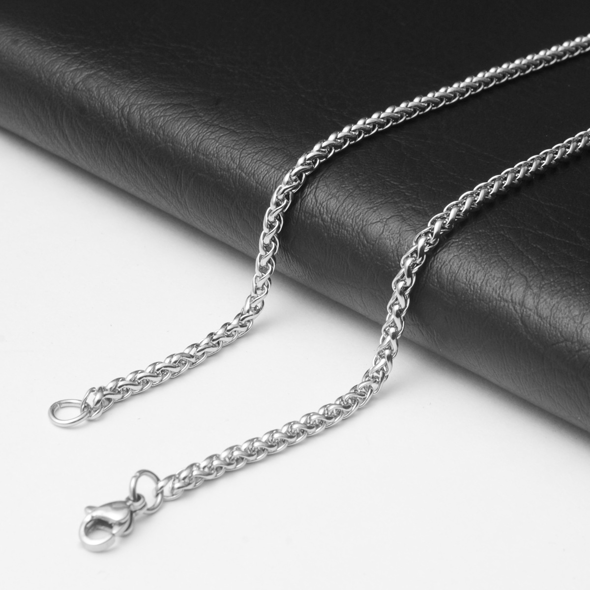 Collier cubain en acier inoxydable pour homme, chaîne épaisse en argent sterling, style hip-hop, os de dragon_voghion.com