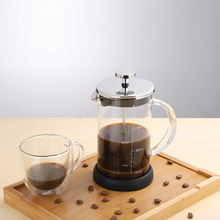 單層玻璃法式慮壓咖啡壺手沖咖啡壺沖茶器法壓壺高硼玻璃壺