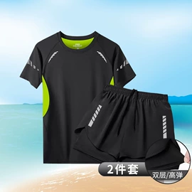 健身服;健身套装;男式T恤