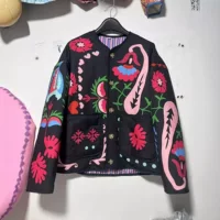 Трансграничный AliExpress европейский и американский ветер и взрыв 2024 новая женская одежда ZR спот лоскутное одеяло карманные куртки куртки