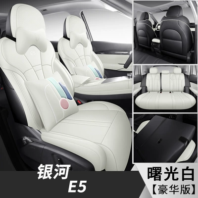 Edition Discovery Edition Sailing Edition | Modelə uyğun (Original) oturacaq örtükləri - dawn-white-deluxe-edition-the-five-seater-dedicated-to-galaxy-e5-is-fully-surrounded