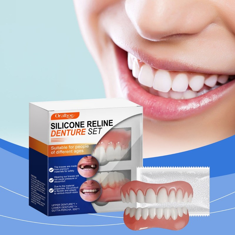 Oralhoe Denture Modification Braces, Tooth Beauty Braces to Enhance the Beauty of Your Smile, Comfortable Material Dentures Oralhoe Denture Modification Braces, Tooth Beauty Braces to Enhance the Beauty of Your Smile, Comfortable Material Dentures