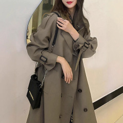 春秋新款2025感风衣外套女款英伦复古中长款欧货chic大衣