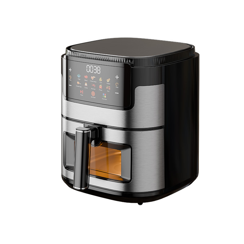 2025年新款15L可视空气炸锅触摸彩屏电炸锅无痕涂层Air fryer110V|undefined