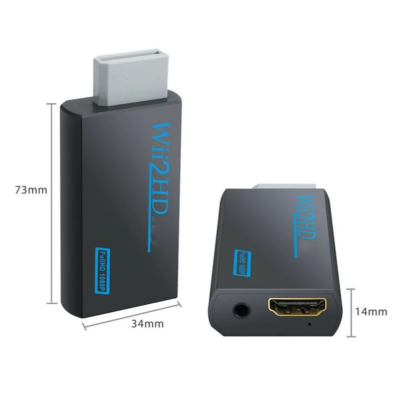 Конвертер Wii в HDMI, интерфейс консолей игры Wii2HDMI, сигнал HD с Wii на HDMI