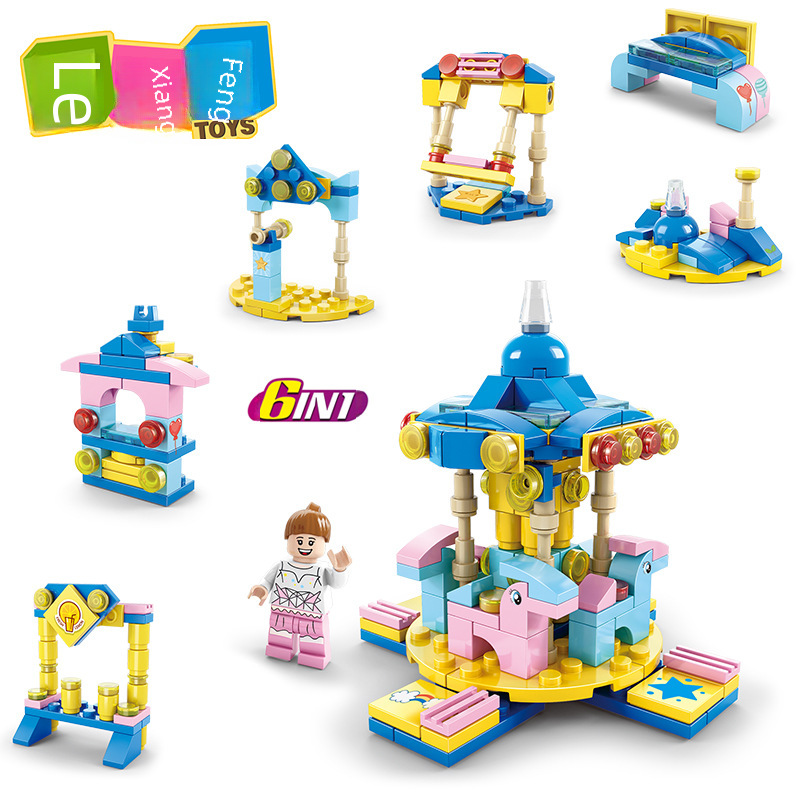 Small rotating constructor for boys and girls