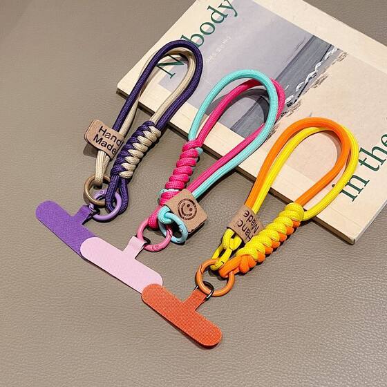 Factory wholesale British style mobile phone hanging chain woven rope mobile phone hanging rope high luxury wrist women's mobile phone chain
