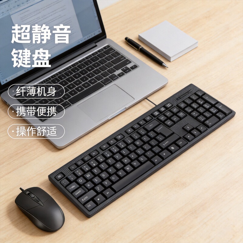 USB Wired Keyboard and Mouse Set, Silent Gaming, Office, Desktop, Laptop Keyboard External Connection USB Wired Keyboard and Mouse Set, Silent Gaming, Office, Desktop, Laptop Keyboard External Connection