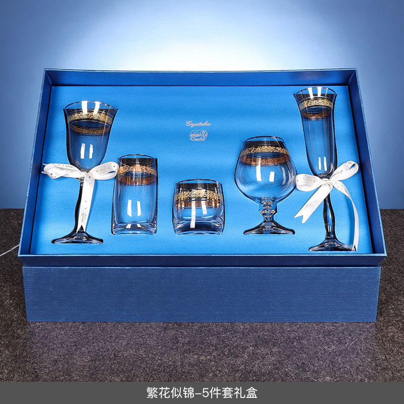 Tazas de vino de cristal importadas de la República Checa, regalo de día de San Valentín para niñas, recién casados, cumpleaños, mudanzas, set de tazas de champagne de pies altos image 7