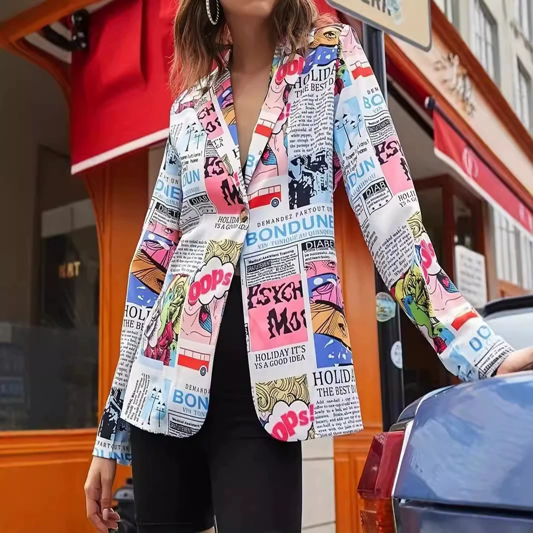 Trend fashionable design classic suit jacket, fitted, trend of season, European style