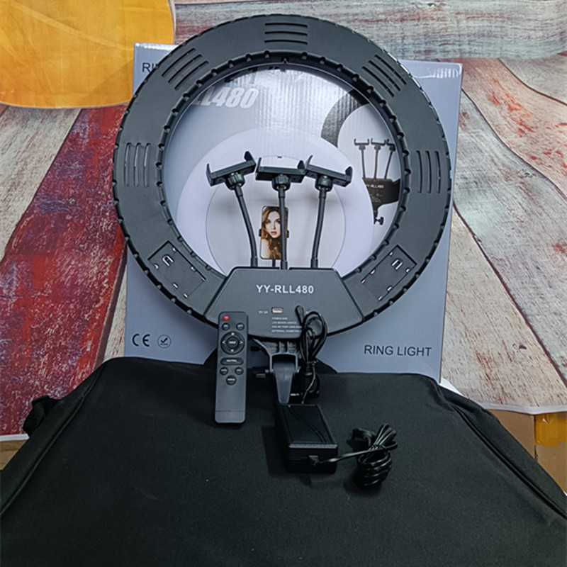 YY-RLL480手机补光灯网红直播主播灯拍照摄影LED环形灯多功能补光
