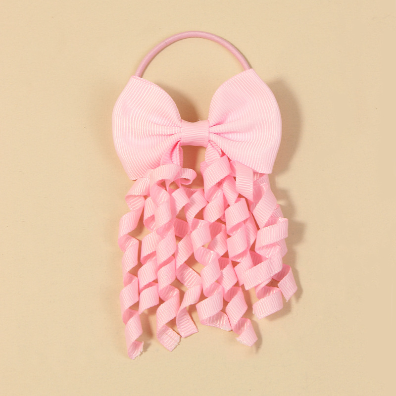 7g Weight Hair Tie Hair Accessories Type A Pair Quantity Holiday, Daily Occasion Polyester Rib Material Bow Knot Pattern Kid'S Gender Cartoon Style Style Kid'S Cartoon Style Bow Knot Polyester Rib Hair Tie 9