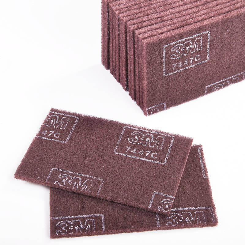 3M7447C百洁布 工业菜瓜布 除铁锈清洁调和拉丝加工抛光布60片/箱