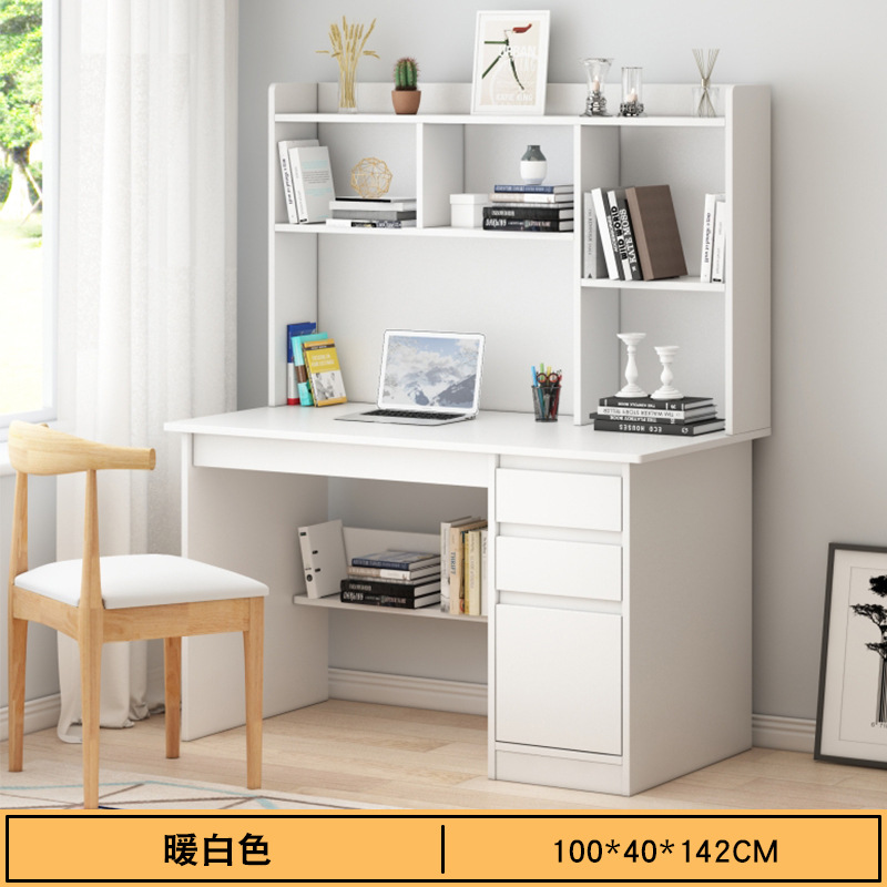 Escritorio para el hogar, estante moderno y simple, estante integral para estudiantes, dormitorio, escritura y escritura, escritorio de computadora de oficina.