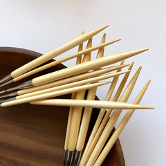 manzige60cm 長さのオリジナル竹リング針手編みリング針リング針スティック針竹針滑らかなセーター針