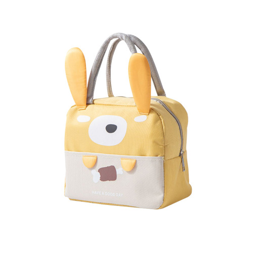 Cute cartoon bento lunch bag, portable rice box bag, office worker and student lunch bag, aluminum foil insulation lunch bag
