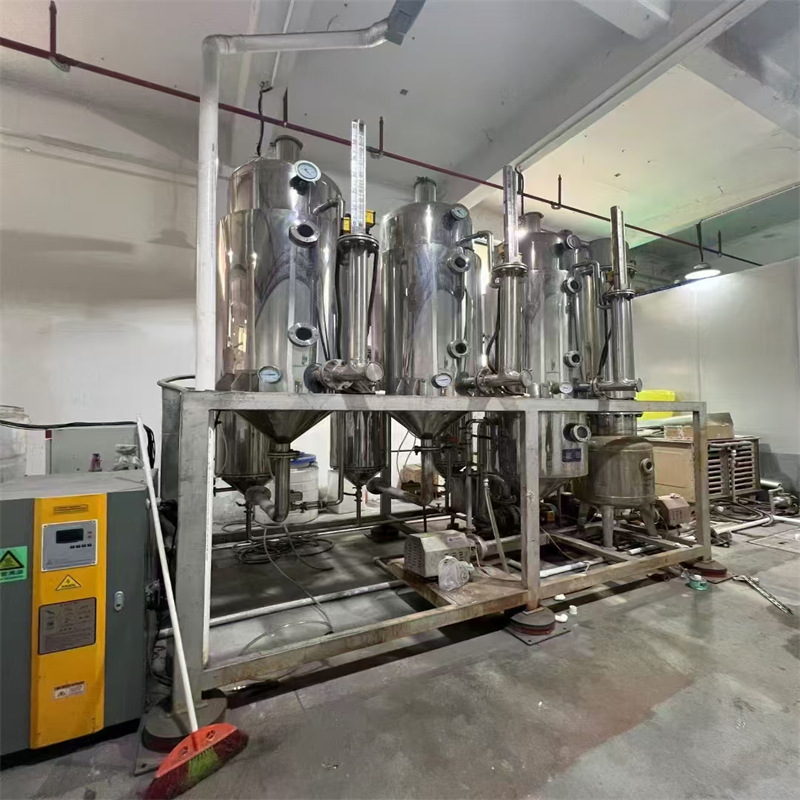 二手蒸发器 三效1吨强制循环废水浓缩结晶含平台全套结晶设备盛源